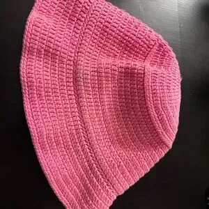 Burberry Vibrant Pink Knit Hat Check Mohair Wool Blend Beanie in Sugar pink - Men  main image 4